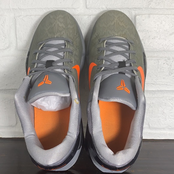 Rare 2012 Nike Zoom Kobe Vii 7 System Wolf Grey Orange Black Protro - Picture 11 of 13